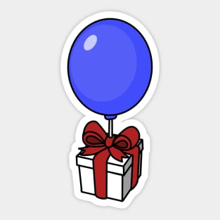 Present Balloon Sticker